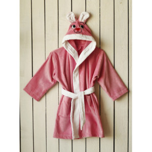 Халат за Деца в розов цвят с Уши Халат за Деца в розов цвят с Уши